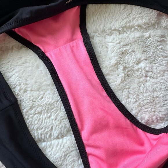 Victoria's Secret PINK | Solid Black Bikini Bottoms | Size Small - Picture 7 of 9